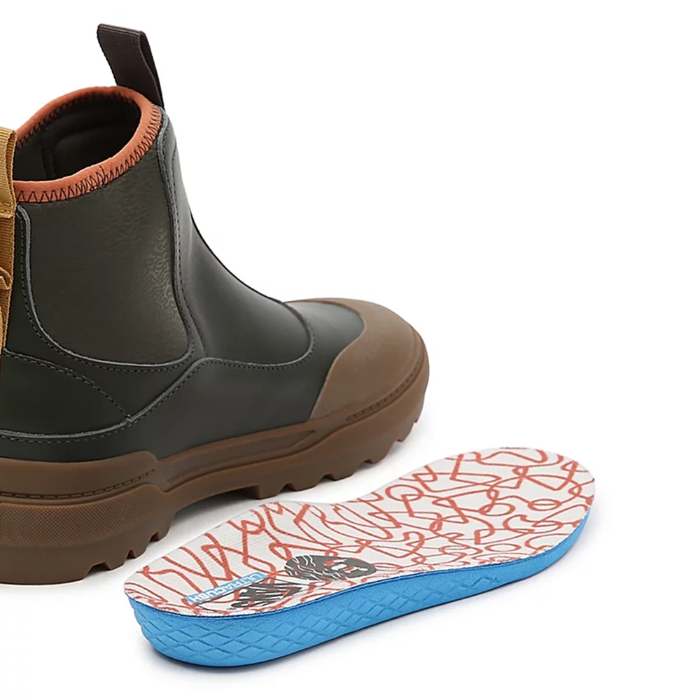 Botas De Agua Vans Textured Waves Colfax Boot Hombre Verde Oscuro | VN238W5OJ73