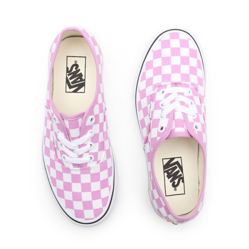 CLASSICS Vans Checkerboard Authentic Hombre Rosas | VN045Q0AY74