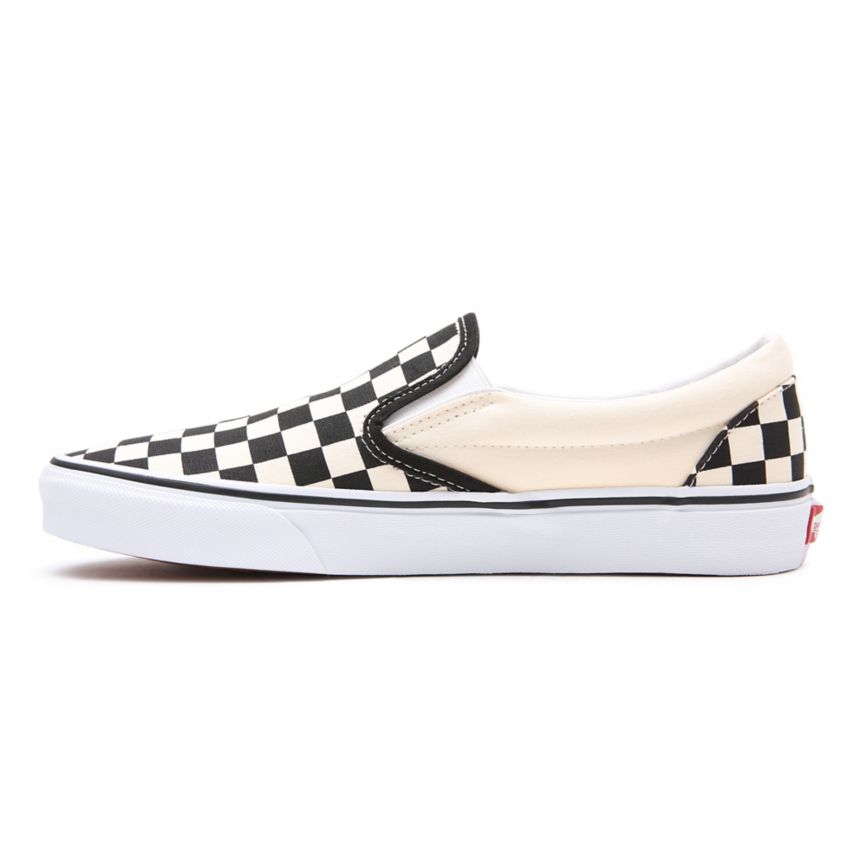 CLASSICS Vans Checkerboard Classic Slip-On Hombre Negras | VN121K9HU83