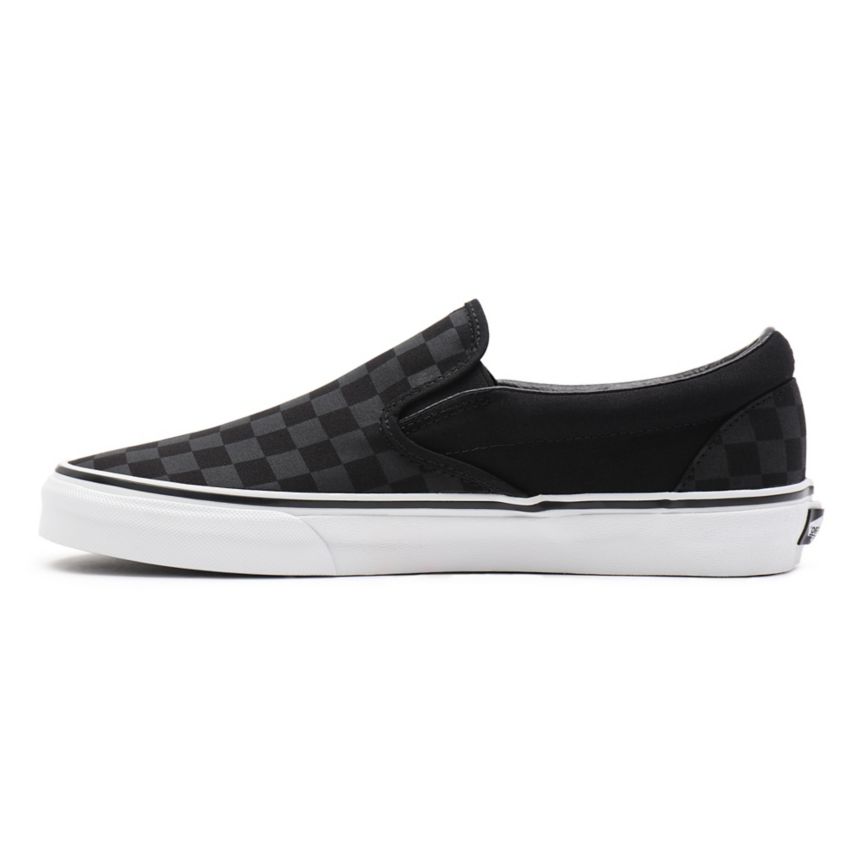 CLASSICS Vans Checkerboard Classic Slip-On Mujer Negras | VN478X7UU25