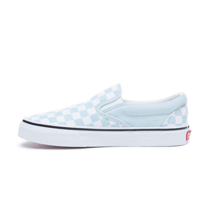 CLASSICS Vans Checkerboard Classic Slip-On Mujer Azules | VN671J9JK42