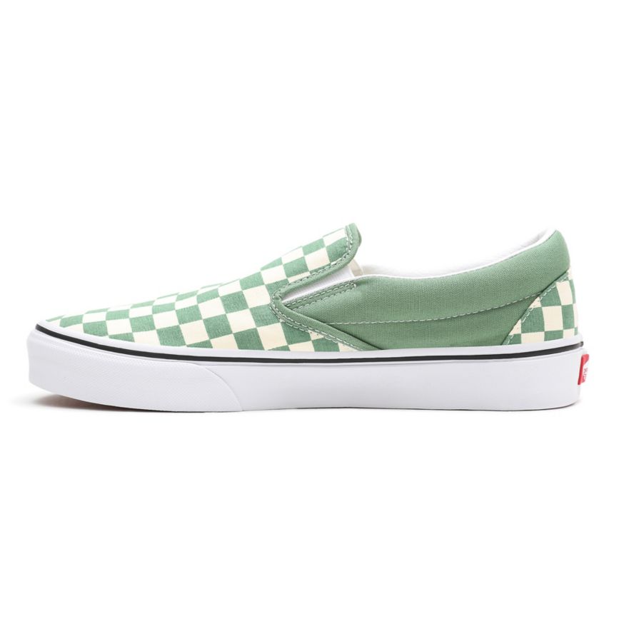 CLASSICS Vans Checkerboard Classic Slip-On Mujer Turquesa | VN880C0LJ45
