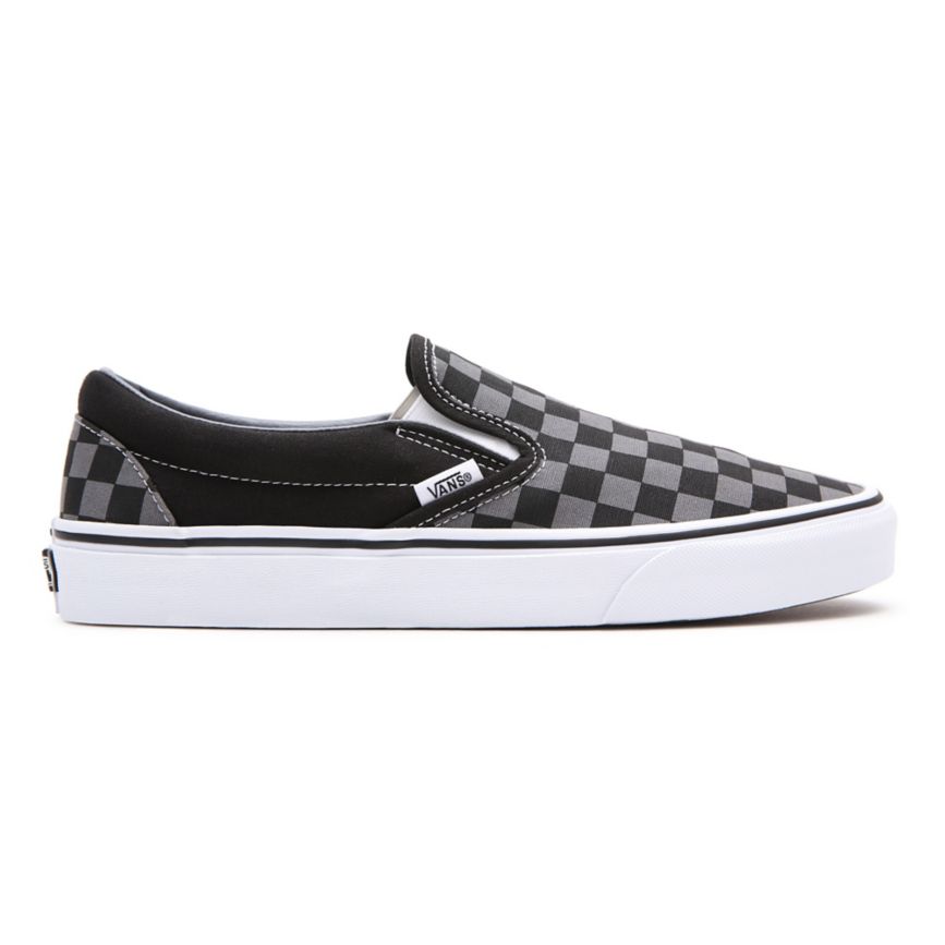 CLASSICS Vans Checkerboard Classic Slip-On Hombre Negras | VN949H2ZN35