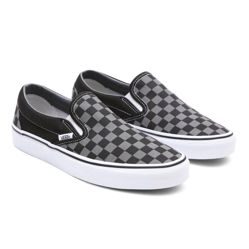 CLASSICS Vans Checkerboard Classic Slip-On Hombre Negras | VN949H2ZN35