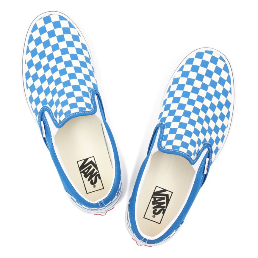 CLASSICS Vans Checkerboard Classic Slip-On Hombre Burdeos | VN951G6XC39