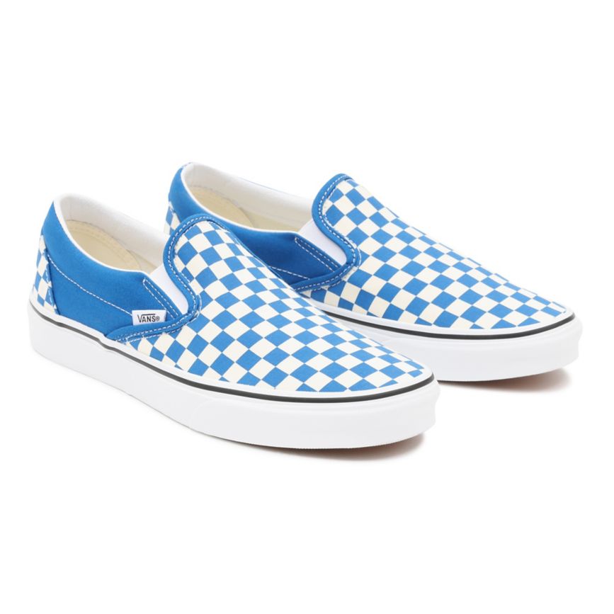 CLASSICS Vans Checkerboard Classic Slip-On Hombre Burdeos | VN951G6XC39