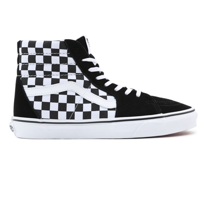 CLASSICS Vans Checkerboard SK8-Hi Mujer Negras | VN583C0HO52