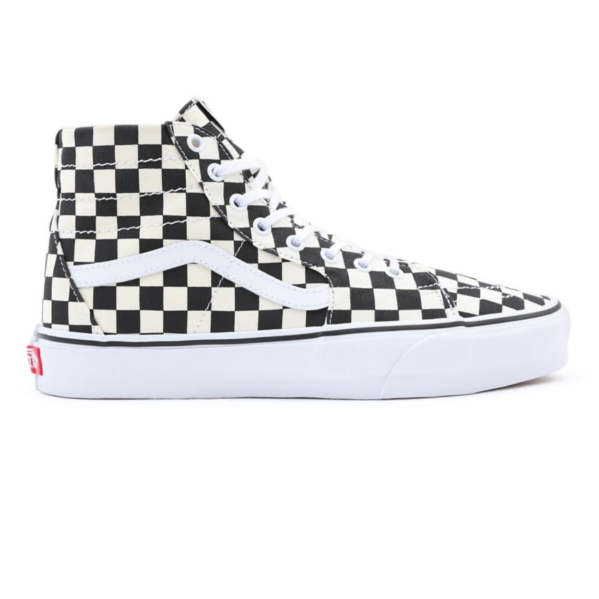 CLASSICS Vans Checkerboard Sk8-Hi Tapered Mujer Negras | VN646B3FQ48