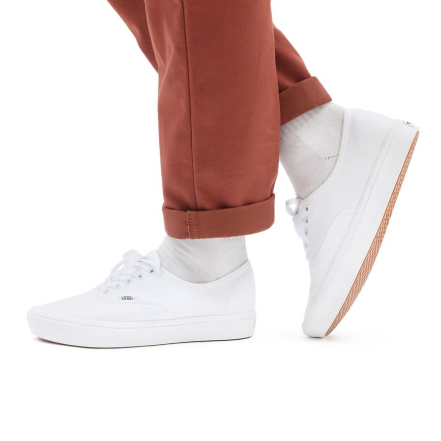 CLASSICS Vans Classic ComfyCush Authentic Hombre Blancas | VN717N2GP61