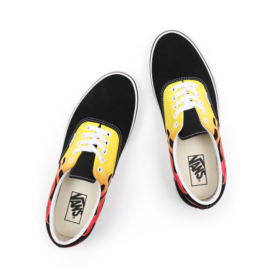 CLASSICS Vans Flame Era Mujer Negras | VN019Y9EH82