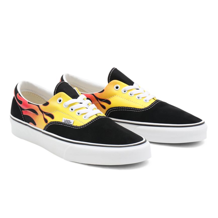 CLASSICS Vans Flame Era Mujer Negras | VN019Y9EH82