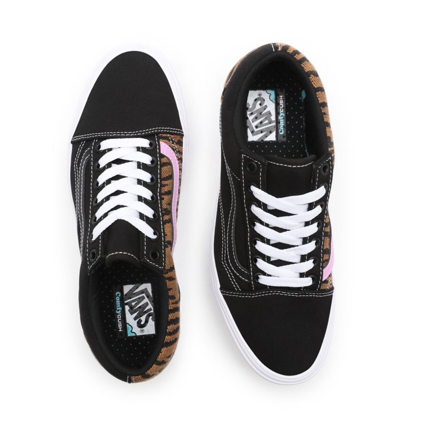CLASSICS Vans Le Tigre ComfyCush Old Skool Mujer Negras | VN708E6KY32