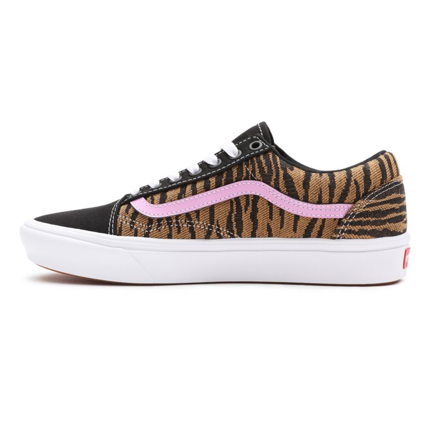 CLASSICS Vans Le Tigre ComfyCush Old Skool Mujer Negras | VN708E6KY32