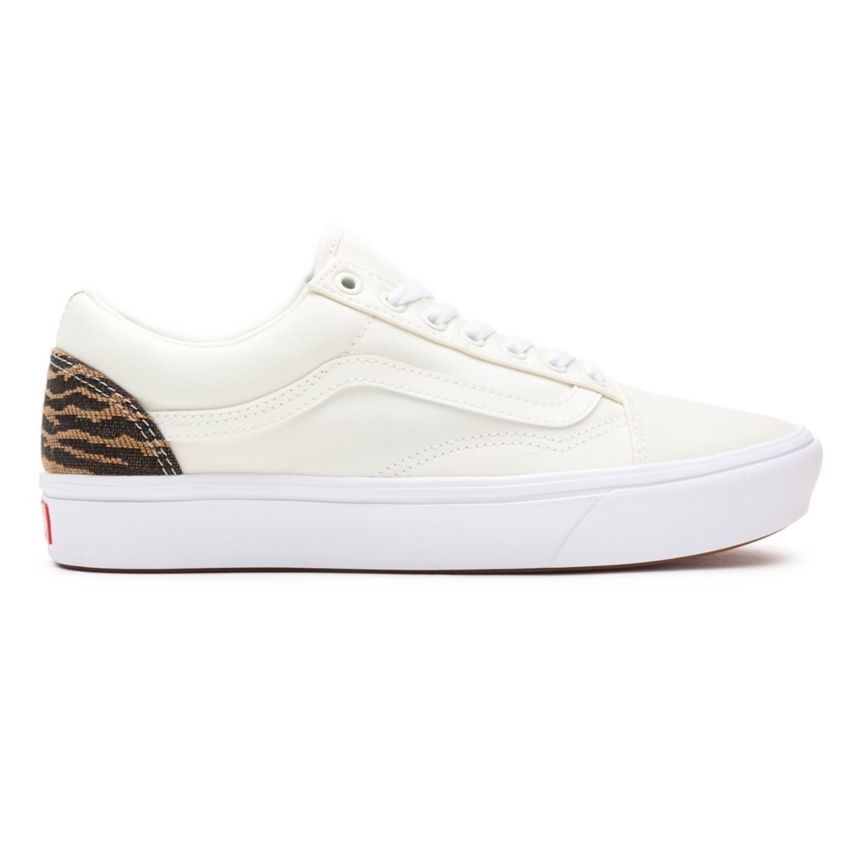 CLASSICS Vans Le Tigre ComfyCush Old Skool Mujer Blancas | VN810T2TX60