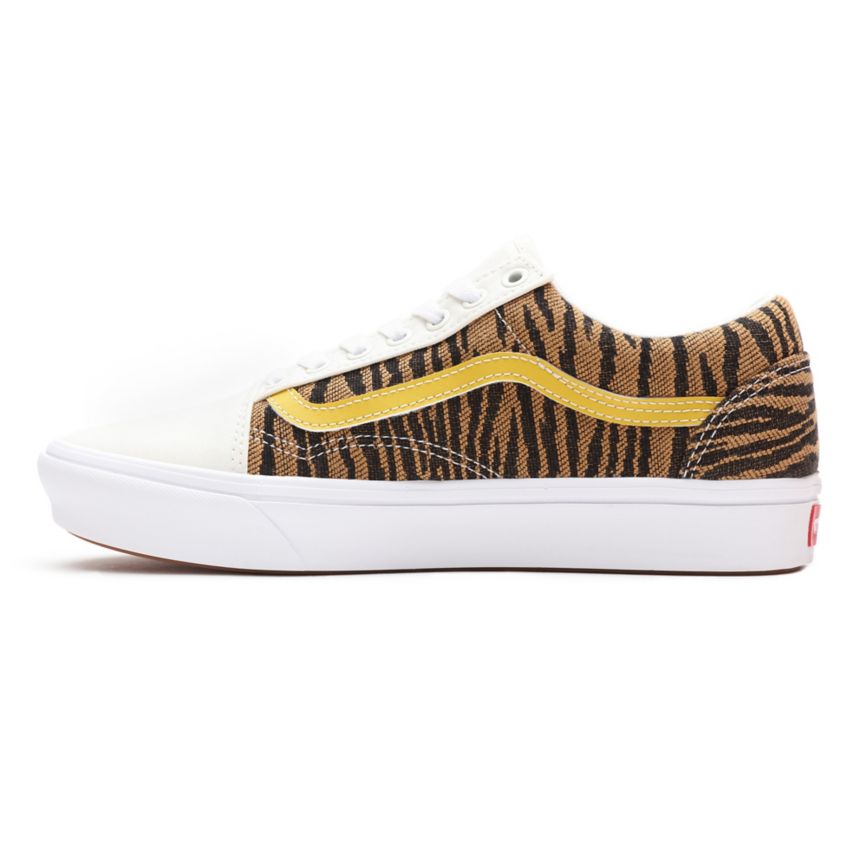 CLASSICS Vans Le Tigre ComfyCush Old Skool Mujer Blancas | VN810T2TX60