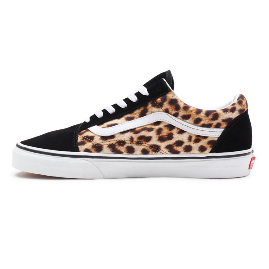 CLASSICS Vans Leopard Old Skool Mujer Negras | VN691N6DM52