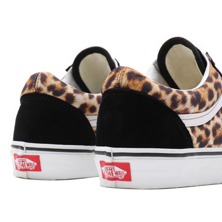 CLASSICS Vans Leopard Old Skool Mujer Negras | VN691N6DM52