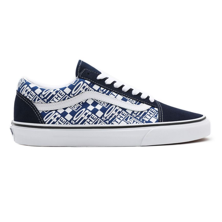CLASSICS Vans Off The Wall Old Skool Mujer Azules | VN518I7QZ16