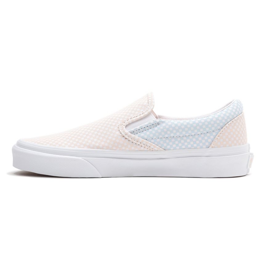CLASSICS Vans Pastel Checkerboard Classic Slip-On Mujer Blancas | VN856G1OI65