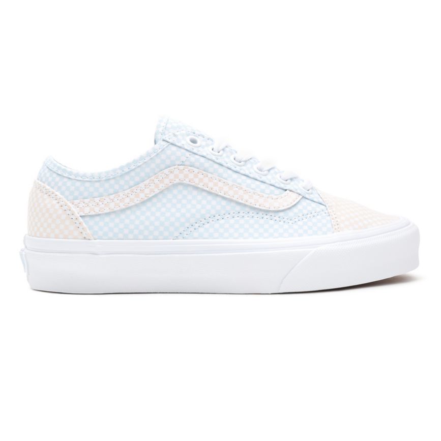CLASSICS Vans Pastel Checkerboard Old Skool Tapered Mujer Blancas | VN333T7DX74