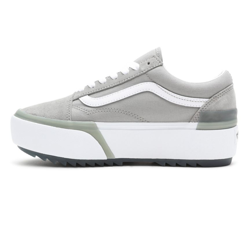 CLASSICS Vans Pastel Old Skool Stacked Mujer Gris Oscuro | VN599Q0NJ41