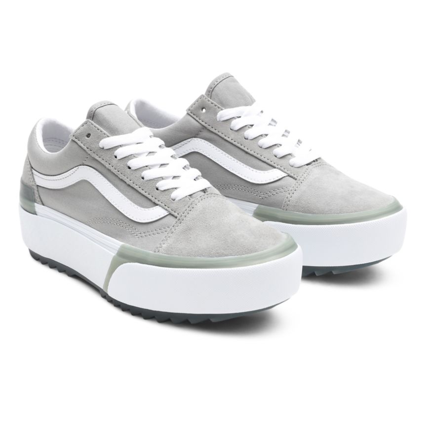 CLASSICS Vans Pastel Old Skool Stacked Mujer Gris Oscuro | VN599Q0NJ41