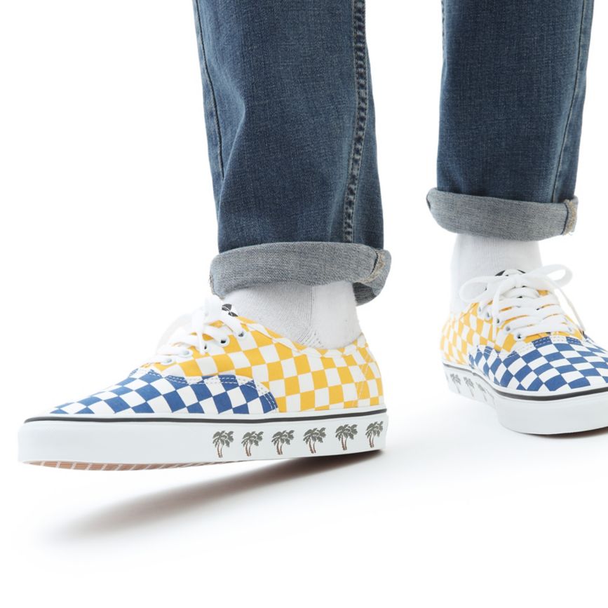 CLASSICS Vans Sidewall Authentic Mujer Azules | VN991Z5XA90