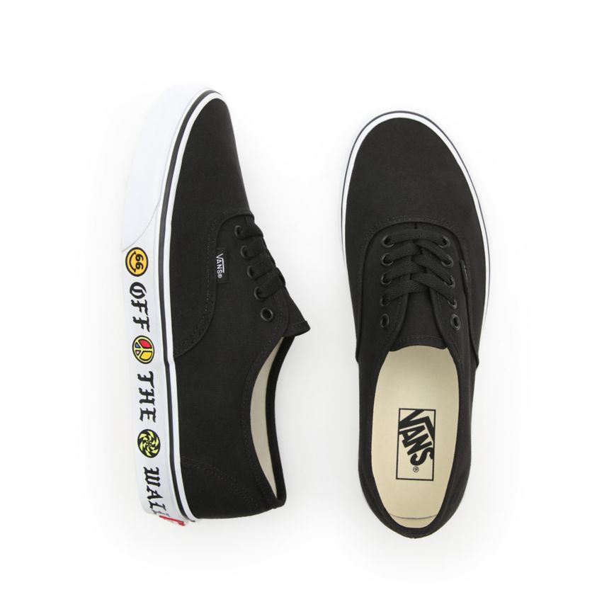 CLASSICS Vans Sidewall Authentic Mujer Negras | VN678G9JN04