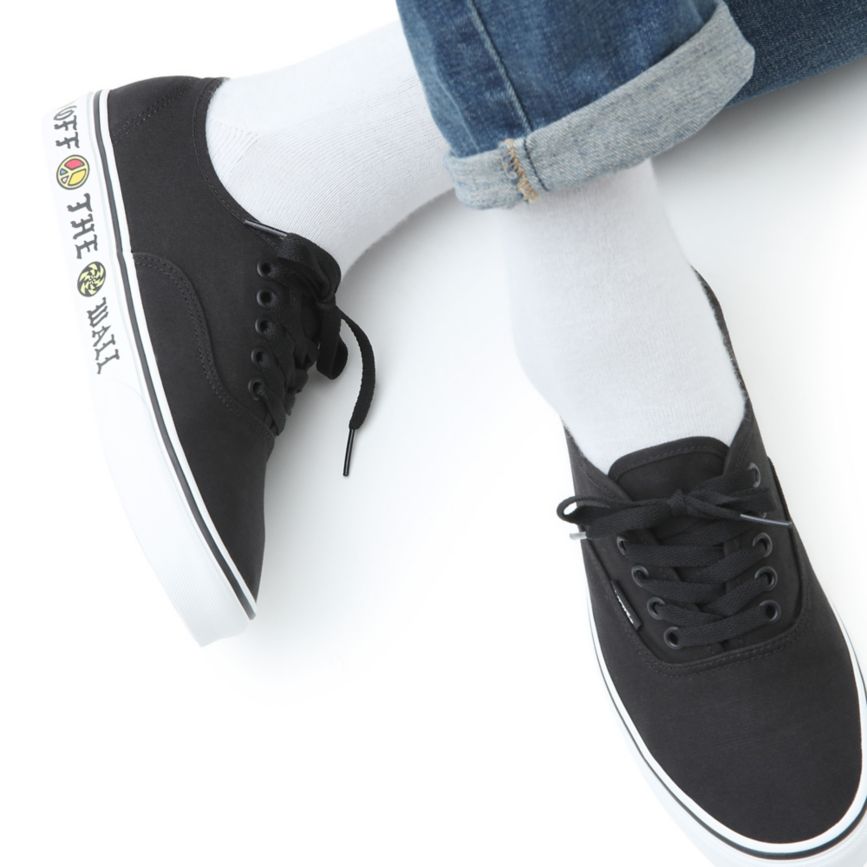 CLASSICS Vans Sidewall Authentic Mujer Negras | VN678G9JN04