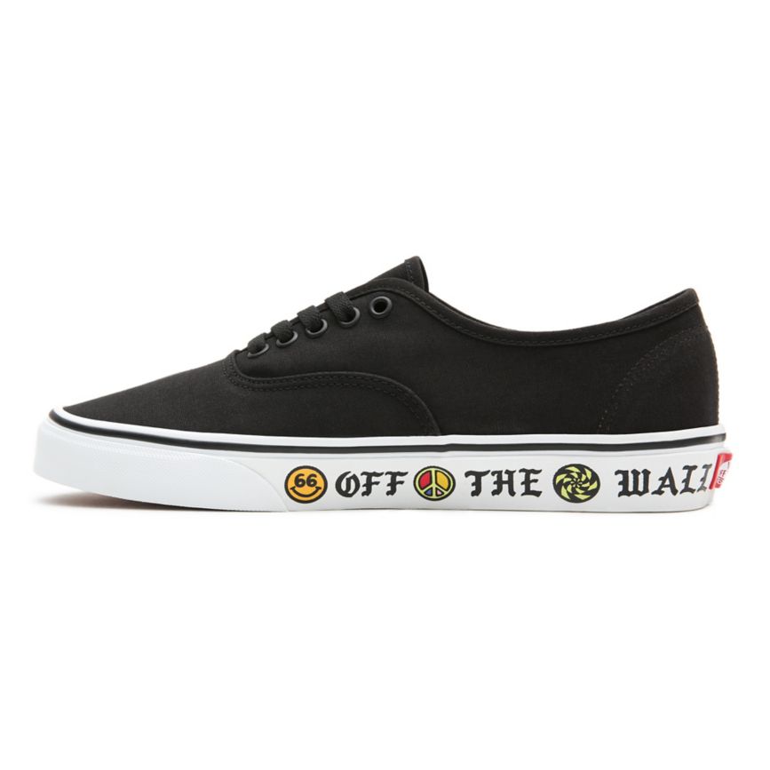 CLASSICS Vans Sidewall Authentic Mujer Negras | VN678G9JN04