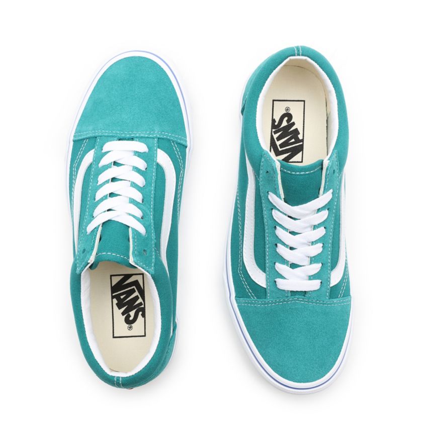 CLASSICS Vans Sidewall Print Old Skool Hombre Turquesa | VN539V0VR64