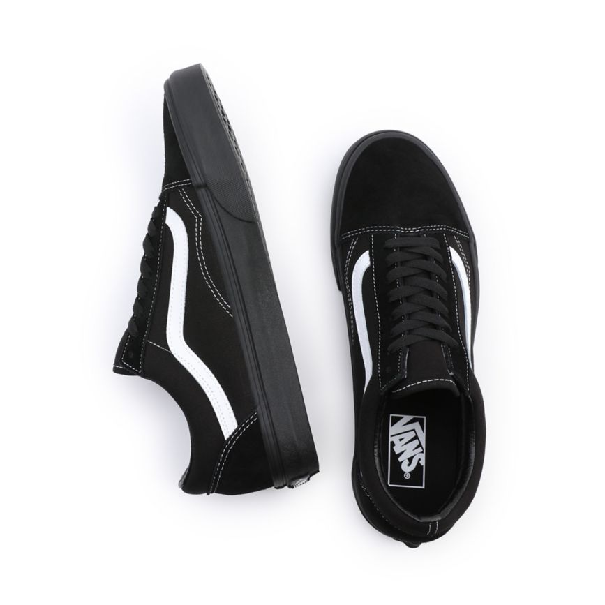 CLASSICS Vans Suede Lona Old Skool Mujer Negras | VN827S4WE27