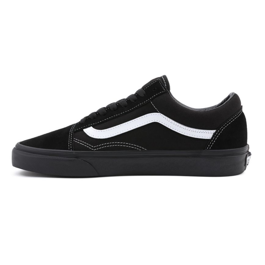 CLASSICS Vans Suede Lona Old Skool Mujer Negras | VN827S4WE27
