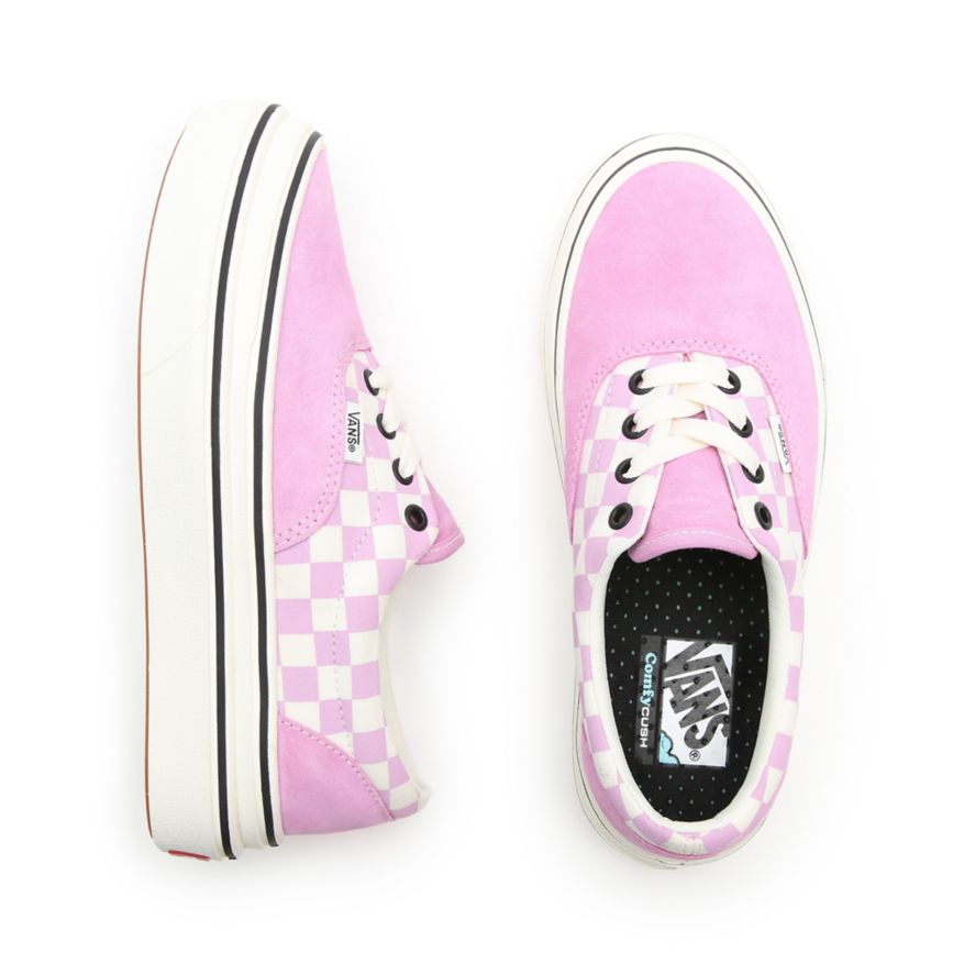 CLASSICS Vans Suede Lona Super ComfyCush Era Mujer Rosas | VN049S8WG98