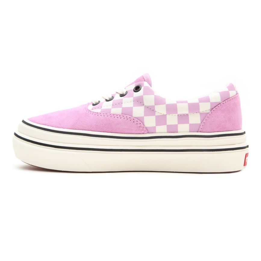 CLASSICS Vans Suede Lona Super ComfyCush Era Mujer Rosas | VN049S8WG98