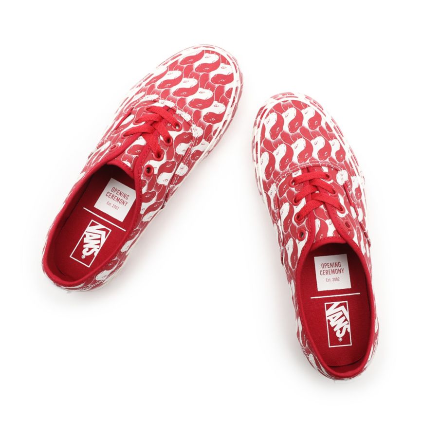 CLASSICS Vans X Opening Ceremony Authentic Mujer Rojas | VN189P1DE67