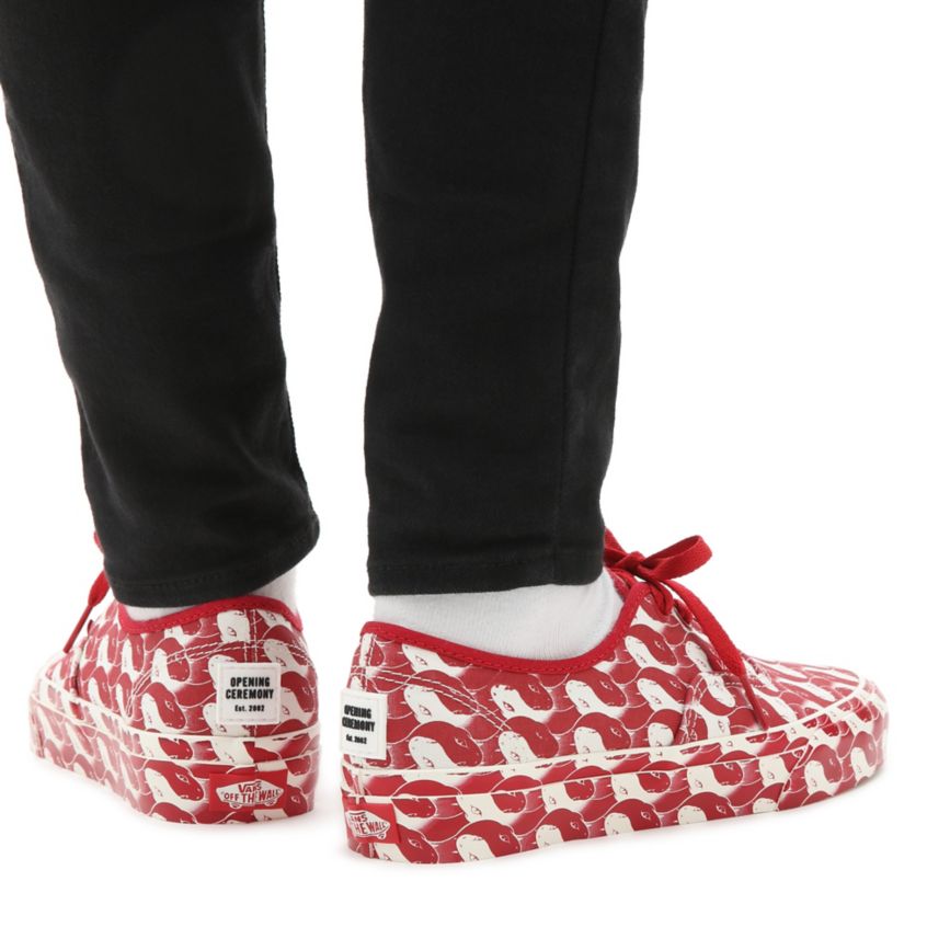 CLASSICS Vans X Opening Ceremony Authentic Mujer Rojas | VN189P1DE67