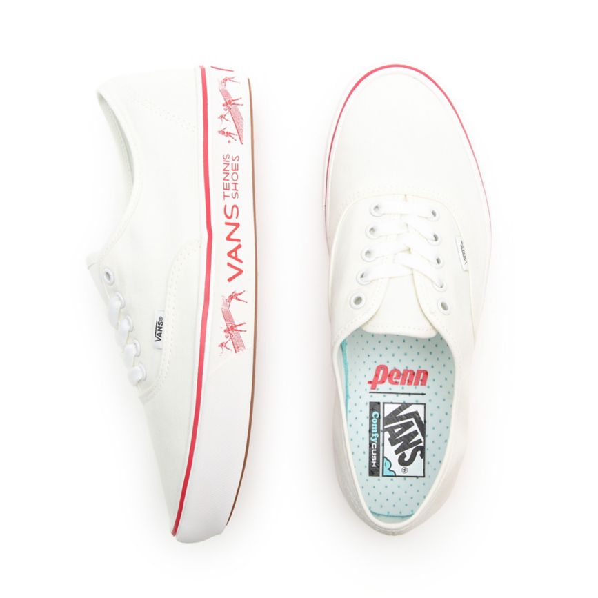 CLASSICS Vans X Penn ComfyCush Authentic Mujer Blancas | VN025E4PN40