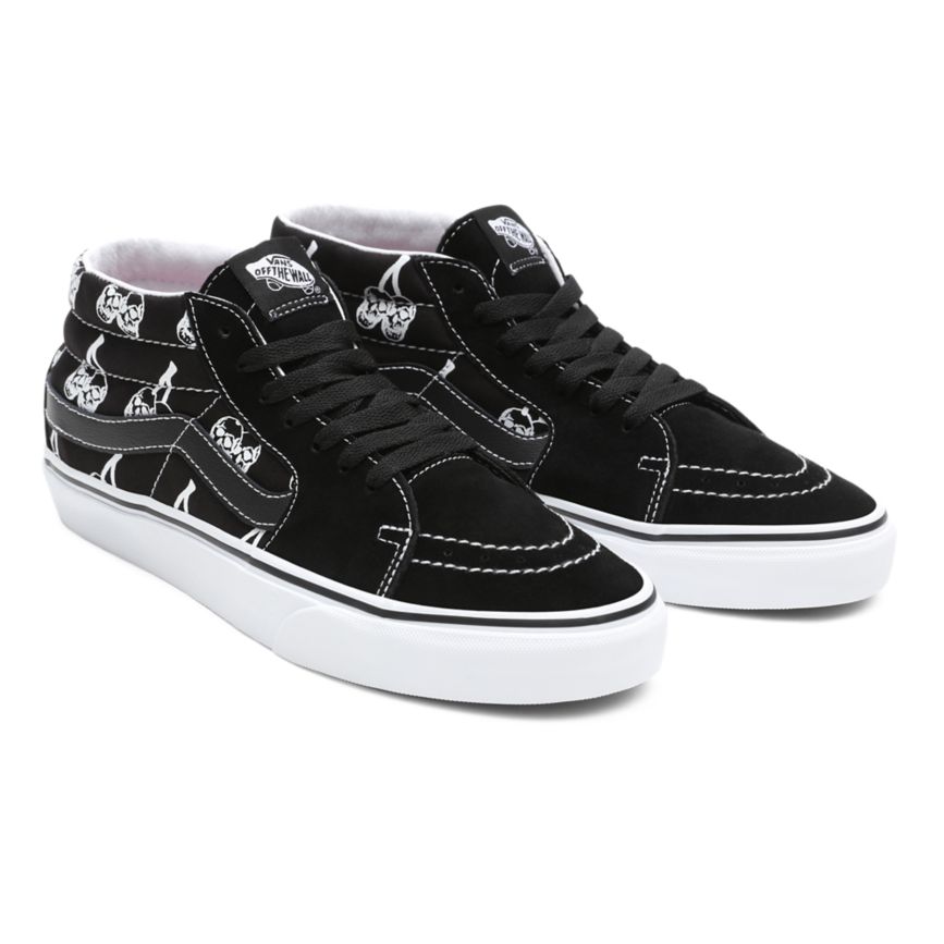 Mid Top Vans New Varsity Sk8-Mid Hombre Negras | VN526B9WH41
