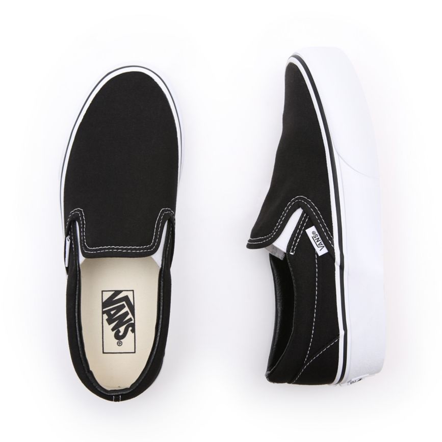 Plataforma Vans Classic Slip-On Platform Mujer Negras | VN622U9LS97