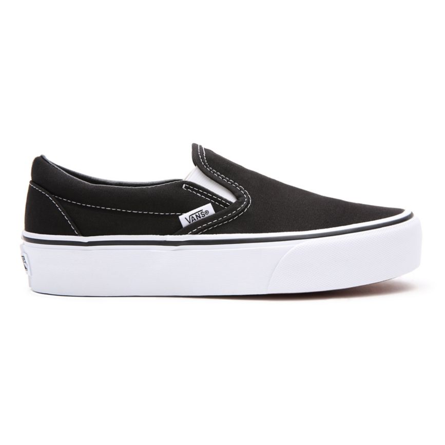 Plataforma Vans Classic Slip-On Platform Mujer Negras | VN622U9LS97