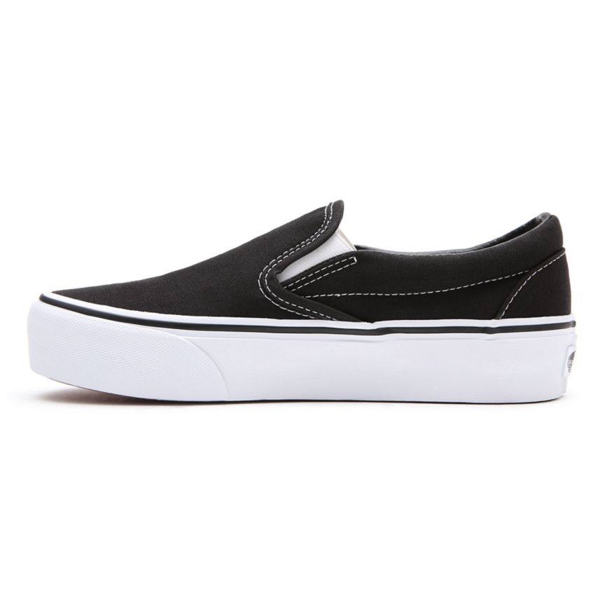 Plataforma Vans Classic Slip-On Platform Mujer Negras | VN622U9LS97