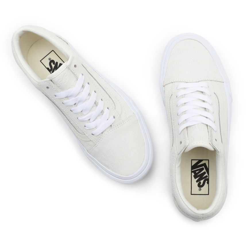 Plataforma Vans Deboss Otw Old Skool Platform Mujer Blancas | VN386C0DQ72