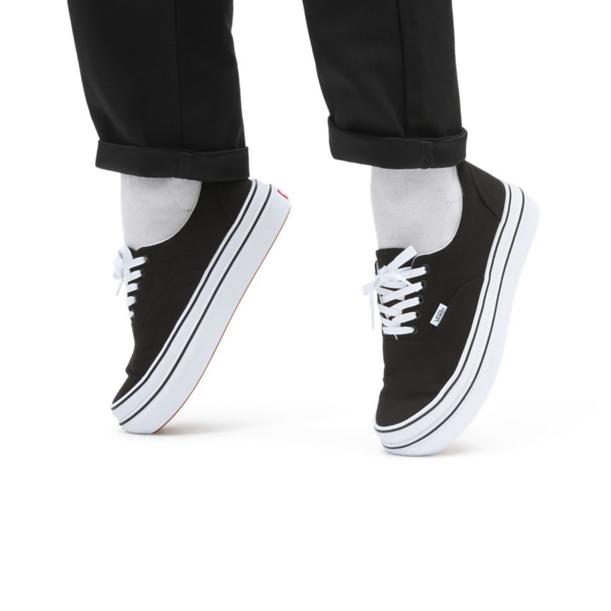 Plataforma Vans Lona Super ComfyCush Era Mujer Negras | VN187Q9DH17