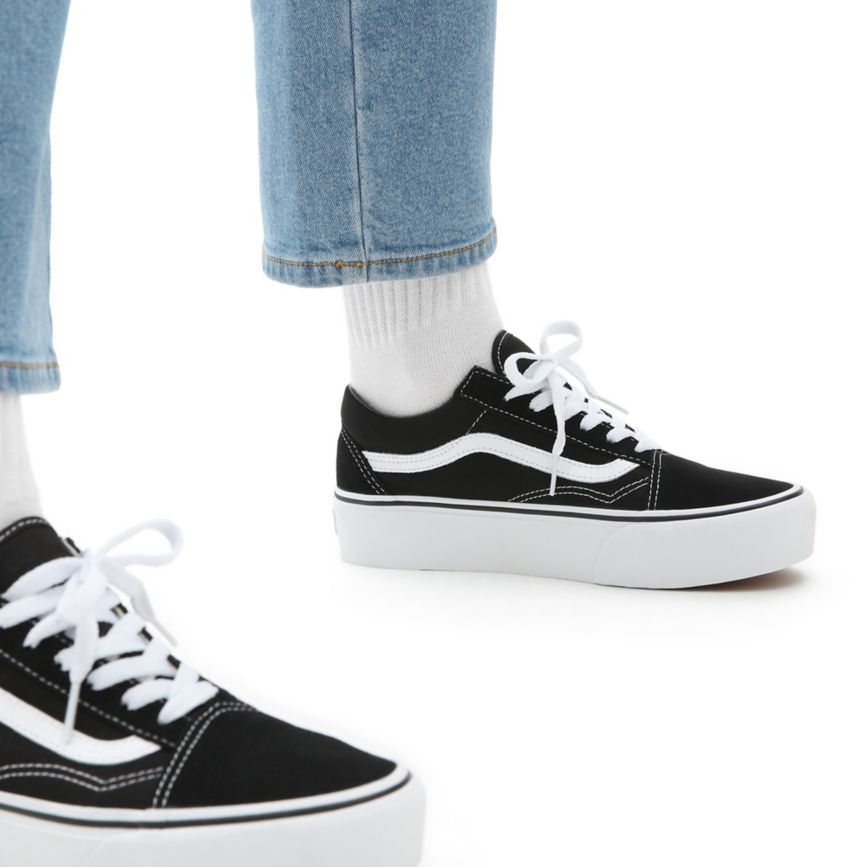 Plataforma Vans Platform Old Skool Mujer Negras | VN318T9UN85