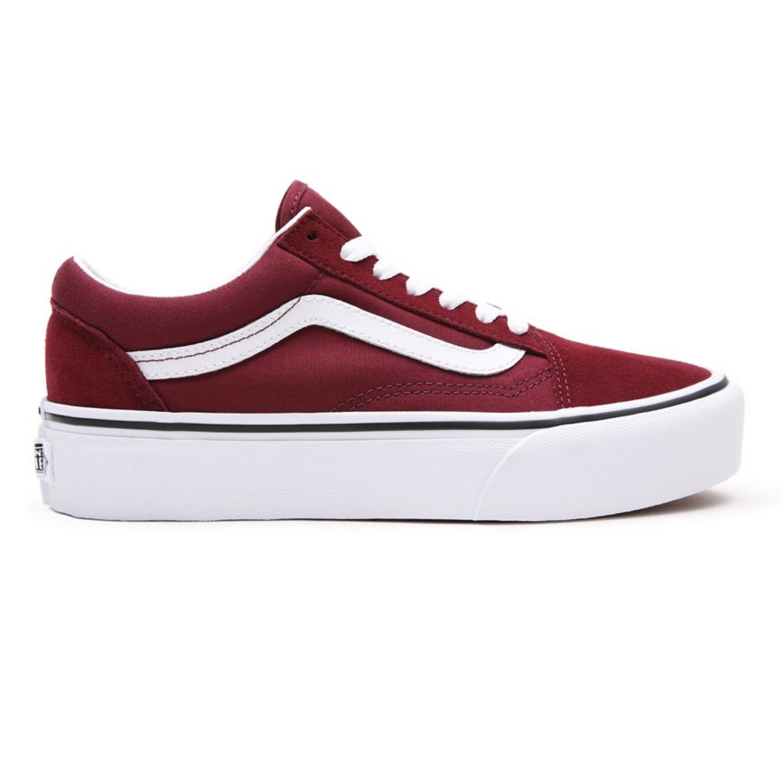 Plataforma Vans Platform Old Skool Mujer Burdeos | VN590E0AV76