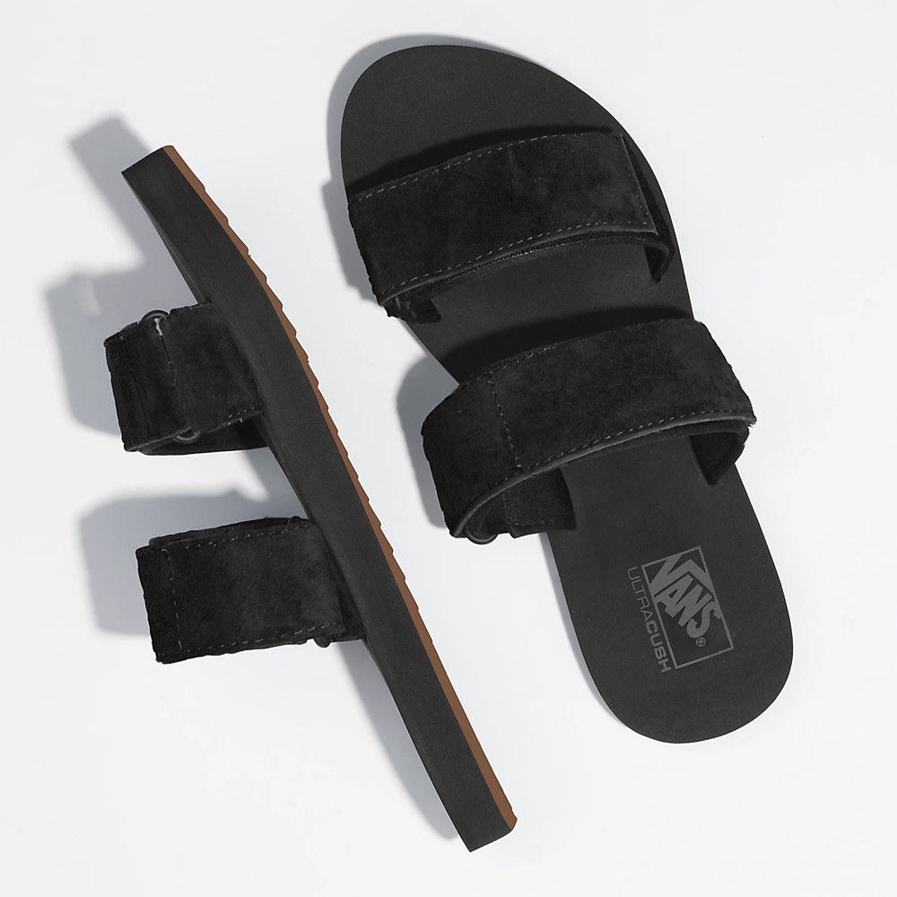 Sandalias Planas Vans Cayucas Slide Hombre Negras | VN180I2LI42