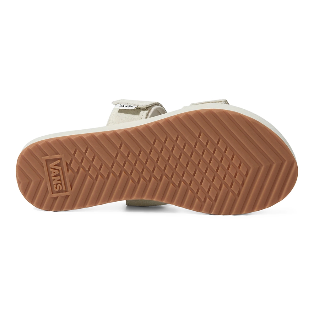 Sandalias Planas Vans Cayucas Slide Mujer Blancas | VN346T7MH09