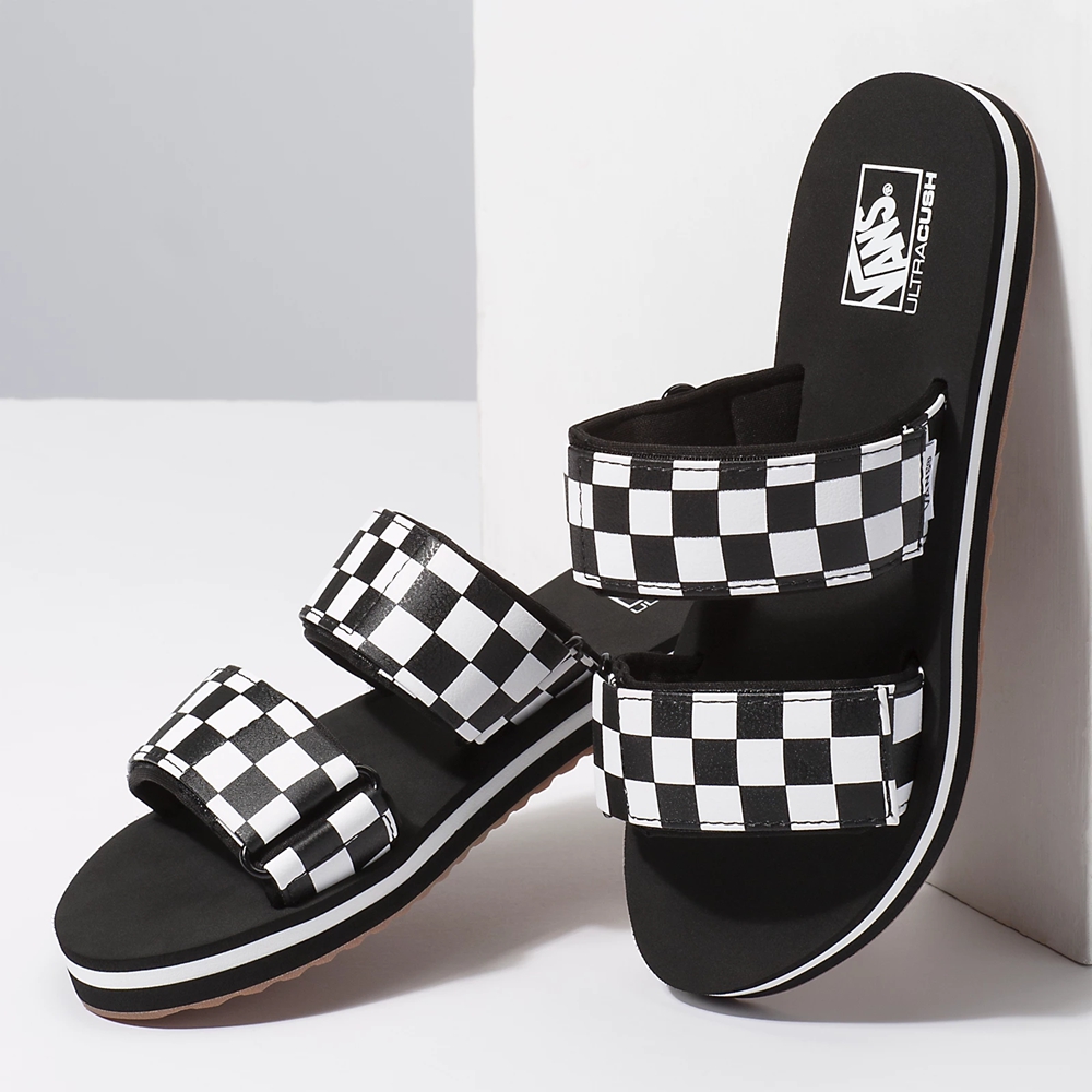Sandalias Planas Vans Cayucas Slide Mujer Negras | VN608B9GL61