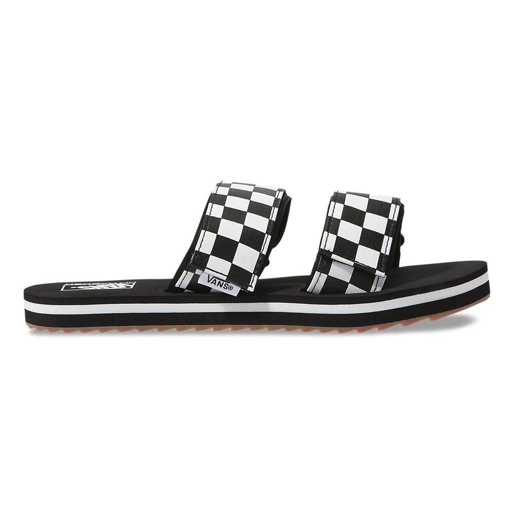 Sandalias Planas Vans Cayucas Slide Mujer Negras | VN608B9GL61